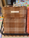 Caramel Plaid Cozy Booksleeve