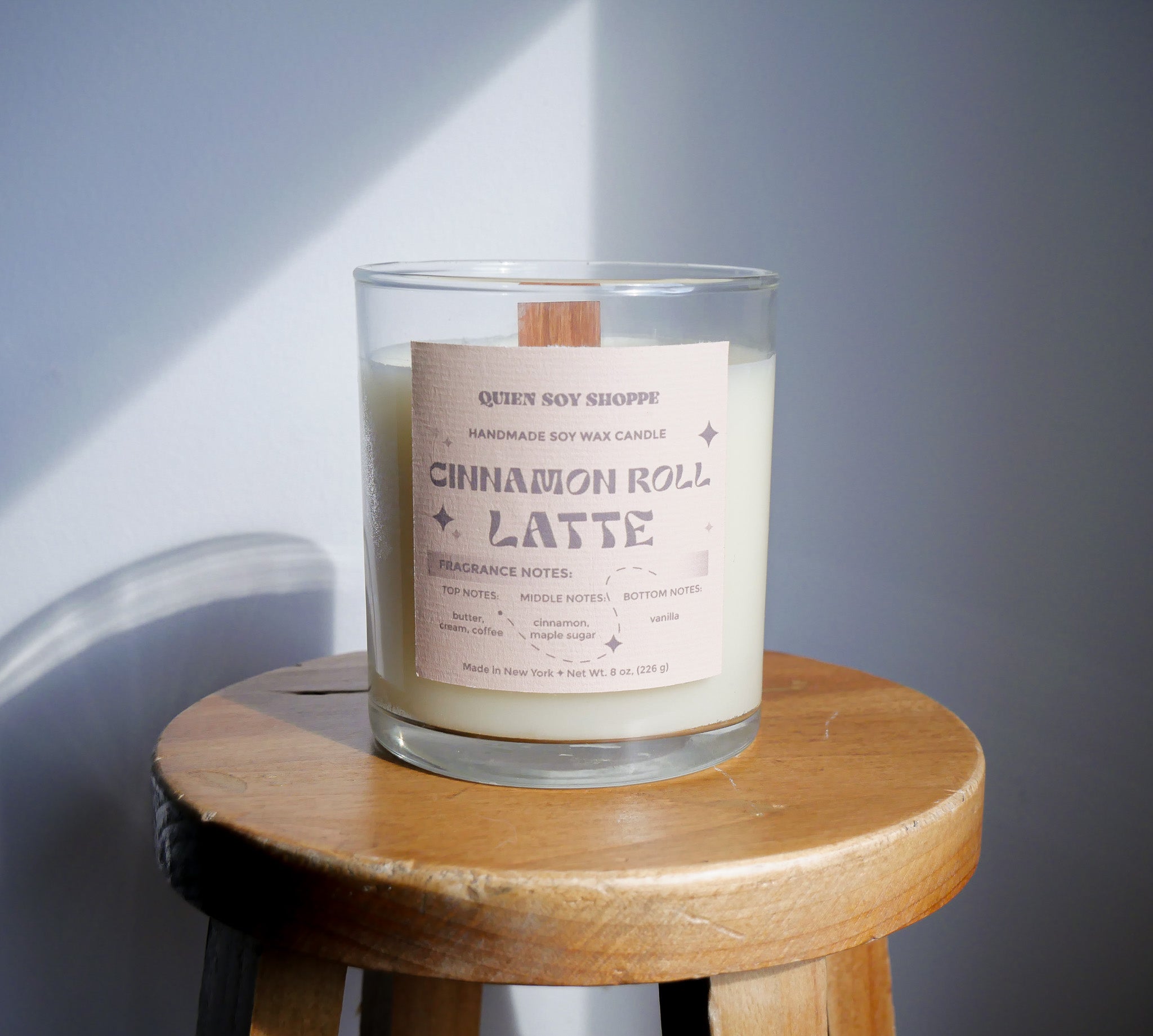 Cinnamon Roll Latte Soy Candle | Handmade Candle | Quien Soy Shoppe