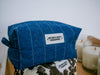 Blue Denim Quilted Make-up Bag